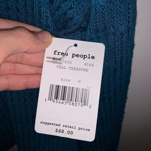 NWT [Free People] Sistine Hacci Knit Top Size M - Picture 8 of 8